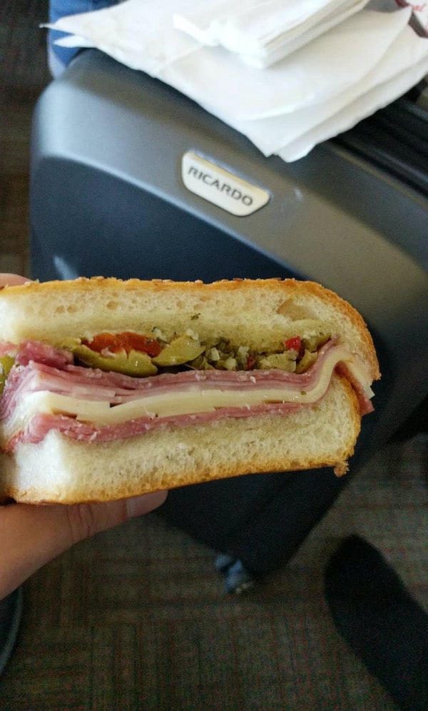 muffuletta sandwich from central grocery