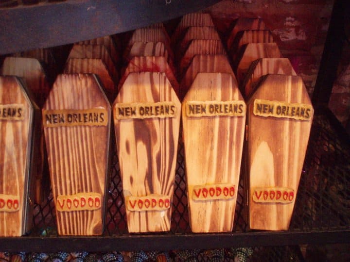quirky coffin voodoo souvenir