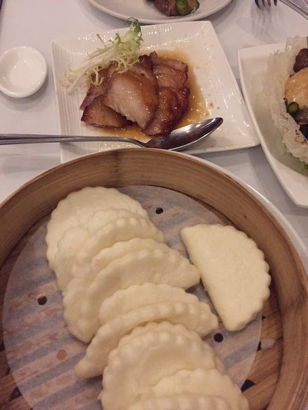 steamed bao and pork dim sum