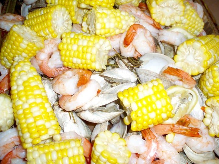 clam boil with shrimp