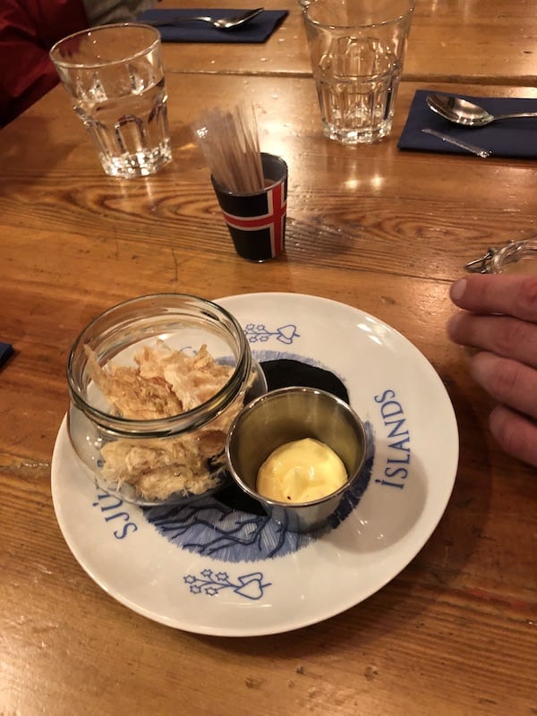 hardfiskur- dried fish and butter