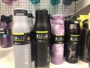 Zulu brand water bottles