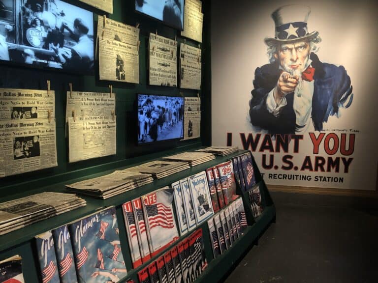 Uncle Sam wants you display in the WWII museum NOLA